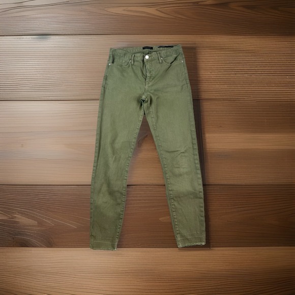 Banana Republic Denim - Banana‎ Republic Mid Rise Skinny Jeans Women 28 Olive Green Stretch